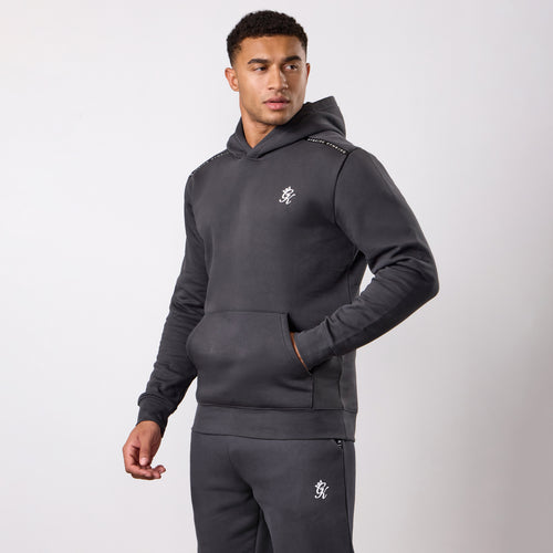 Gym King Hoodie van gebonden fleece - donker tin