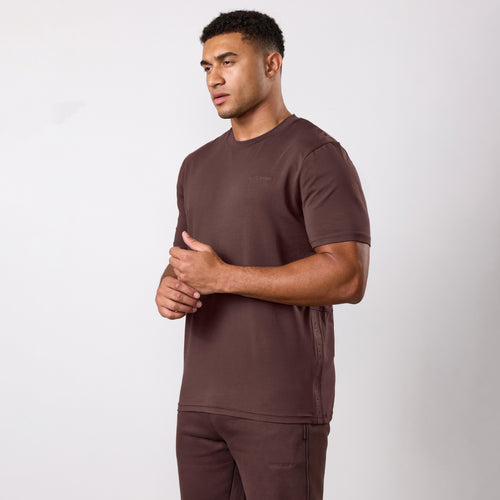 Gym King Ascent Jersey T-Shirt - Dark Brown
