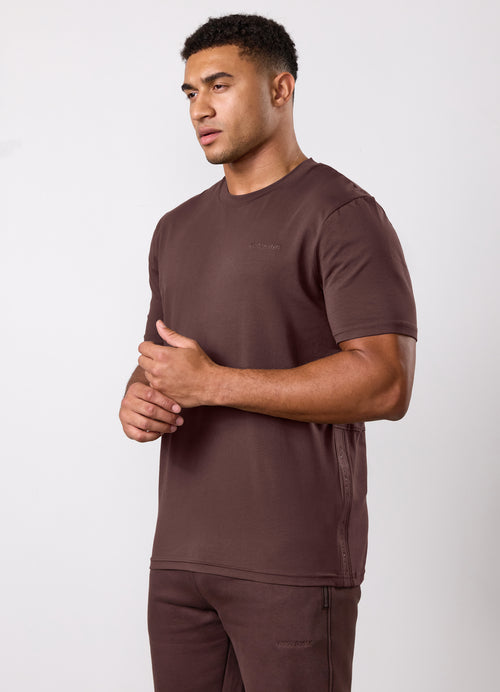 Gym King Ascent Jersey T-Shirt - Dark Brown