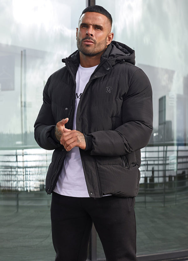 Gym King Covert Puffer Jacket - Black