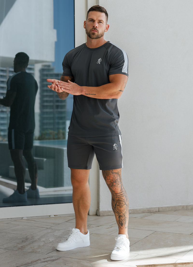 Gym King Core Plus Poly Tee - Graphite