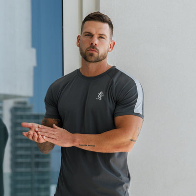 Gym King Core Plus Poly Tee - Graphite