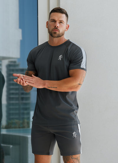 Gym King Core Plus Poly Tee - Graphite