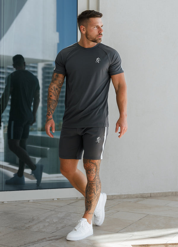 Gym King Core Plus Poly Tee - Graphite