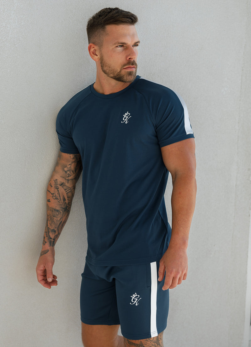 Gym King Core Plus Poly Tee - Moonlight Blue