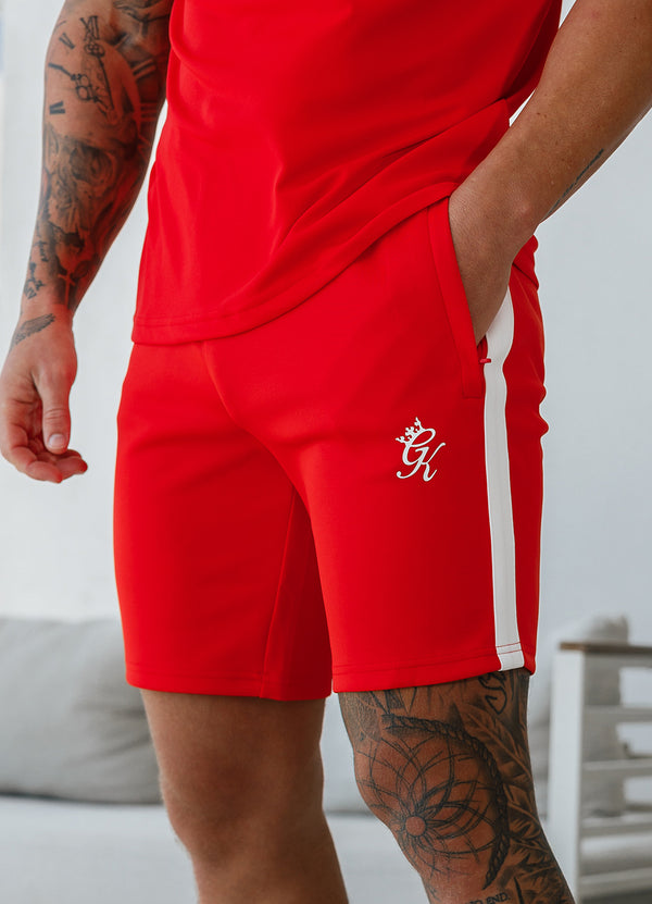 Gym King Core Plus Poly Short - Chilli Red