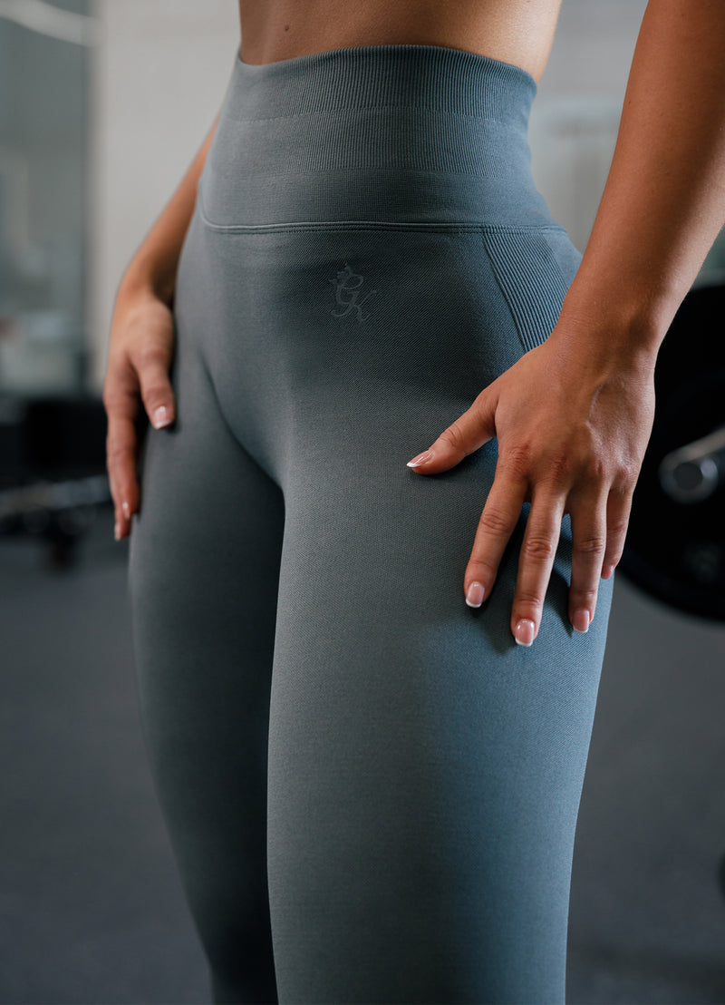 Gym King Sculpt Seamless Legging - Green Smoke