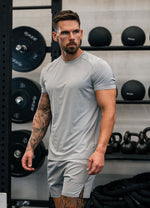 Gym King Debossed Pixel Tee - Urban Grey thumbnail