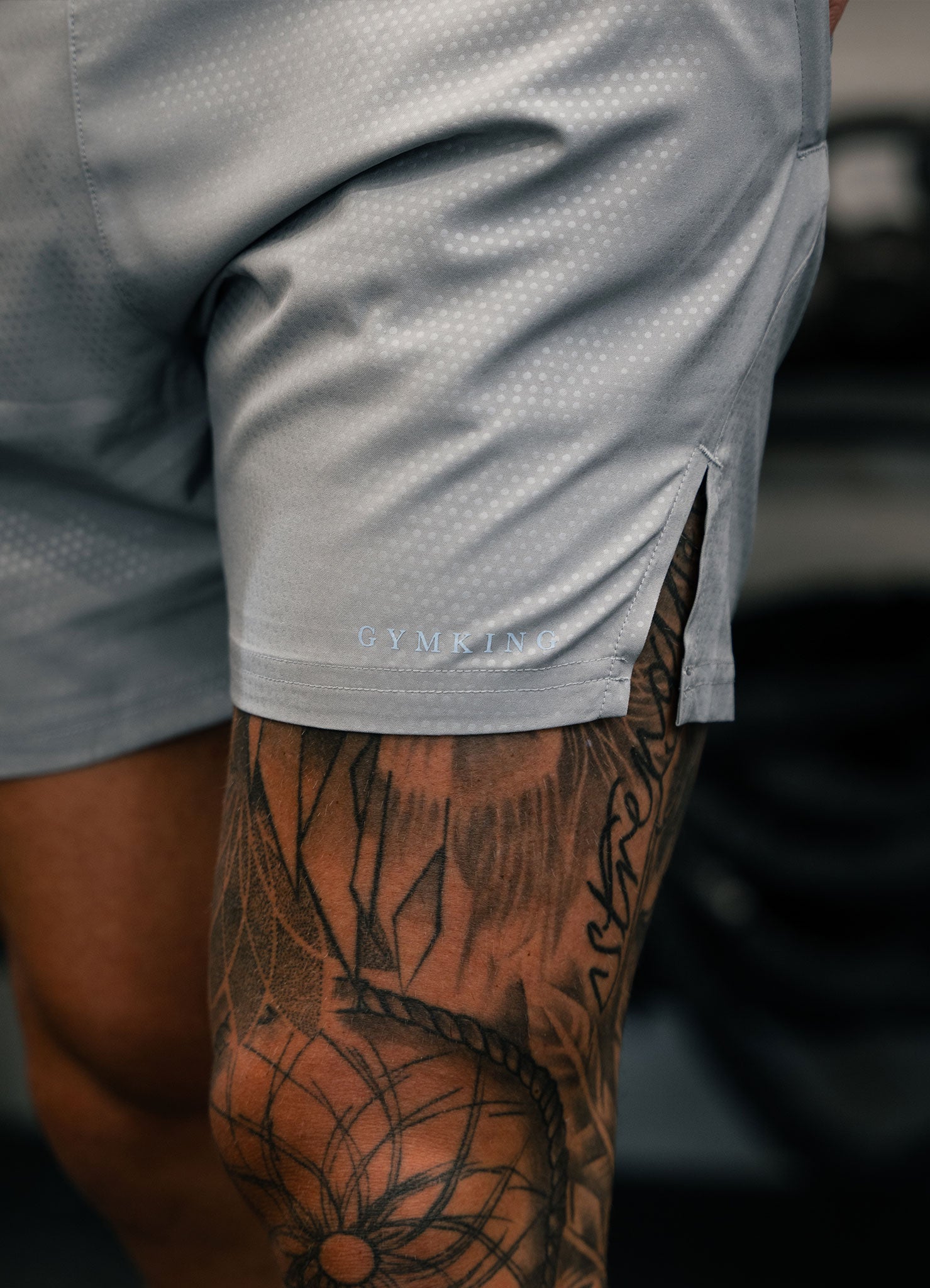 Gym King Debossed Pixel 5" Short - Urban Grey