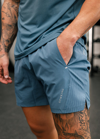 Gym King Divergent Short - Lake Blue