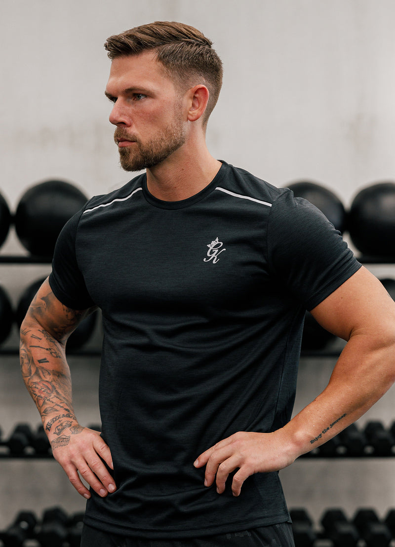 Gym King Element Tee - Black Marl