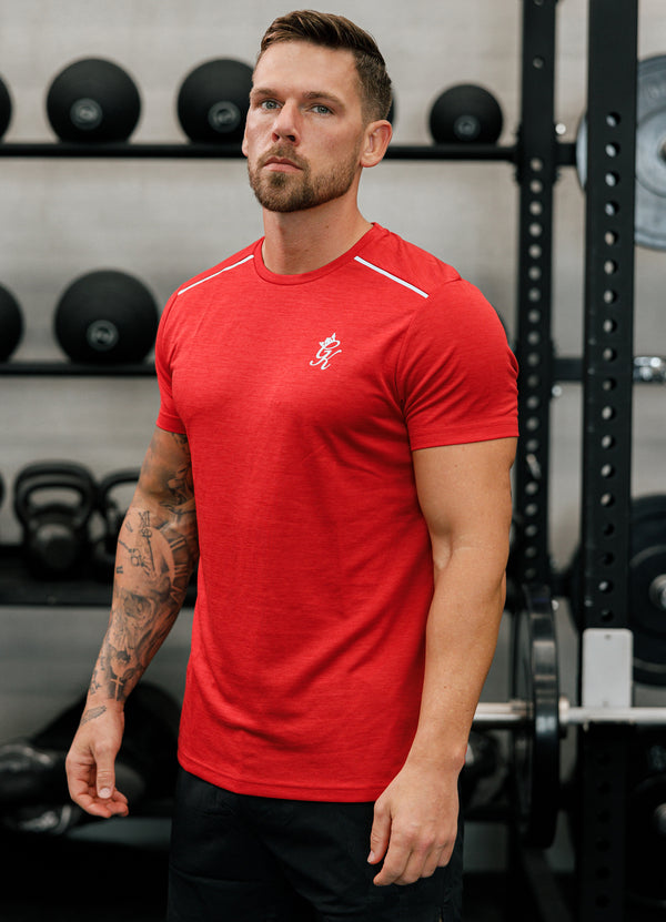 Gym King Element Tee - Pepper Red Marl