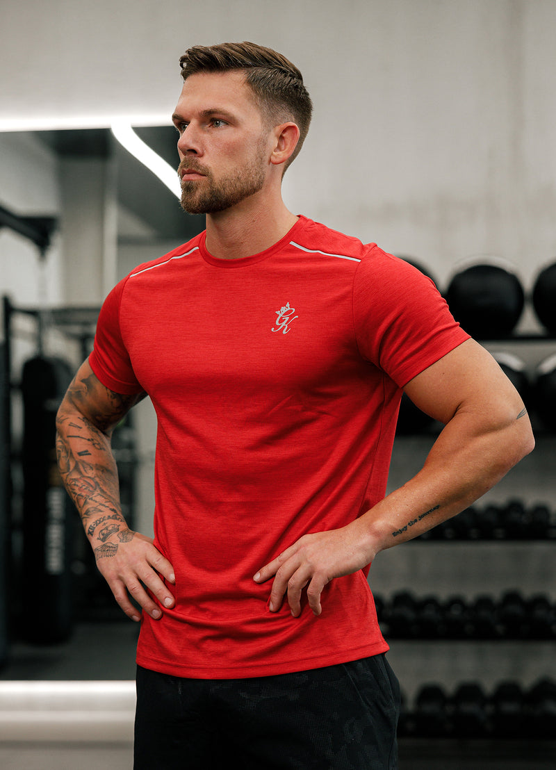 Gym King Element Tee - Pepper Red Marl