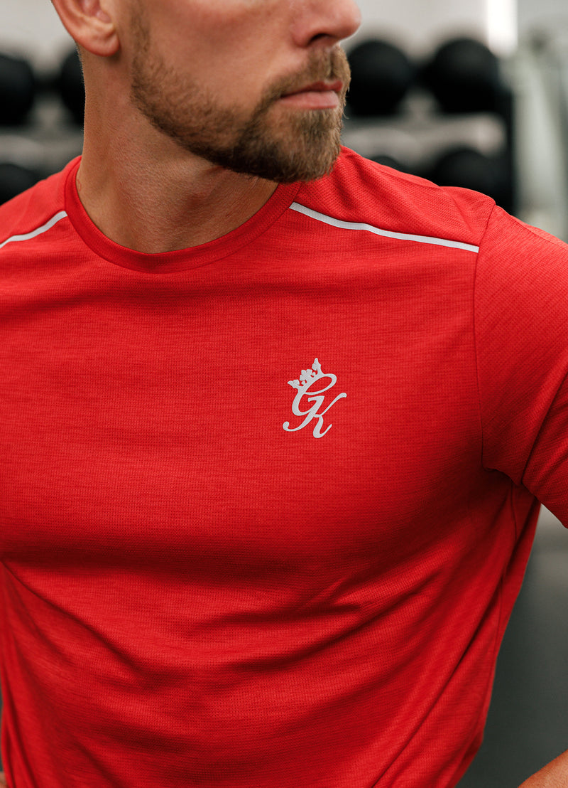 Gym King Element Tee - Pepper Red Marl