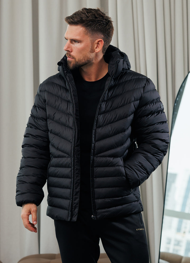 Gym King Endurance Puffer Jacket - Black