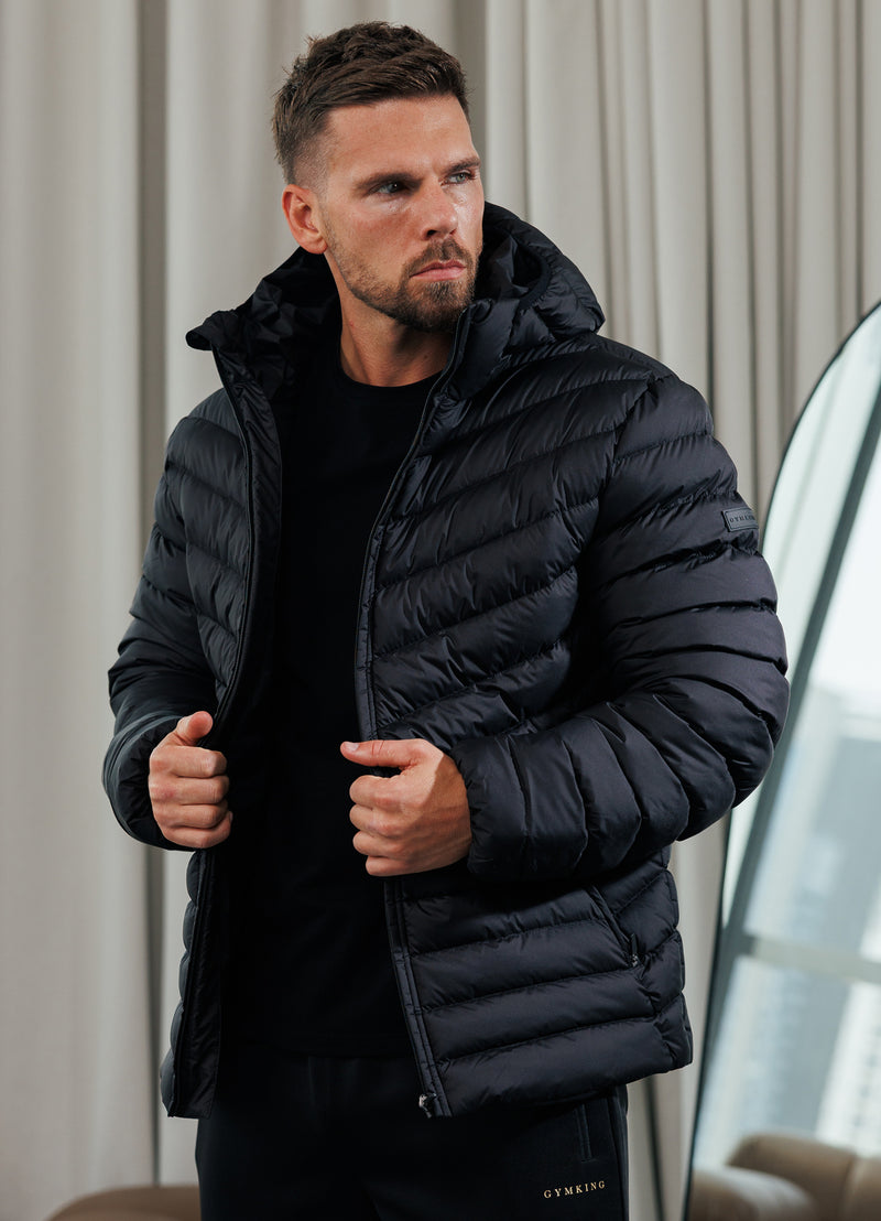 Gym King Endurance Puffer Jacket - Black
