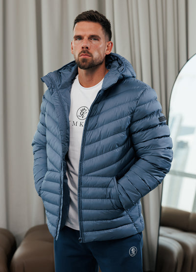 Gym King Endurance Puffer Jacket - Slate Blue