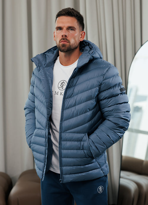 Gym King Endurance Puffer Jacket - Slate Blue