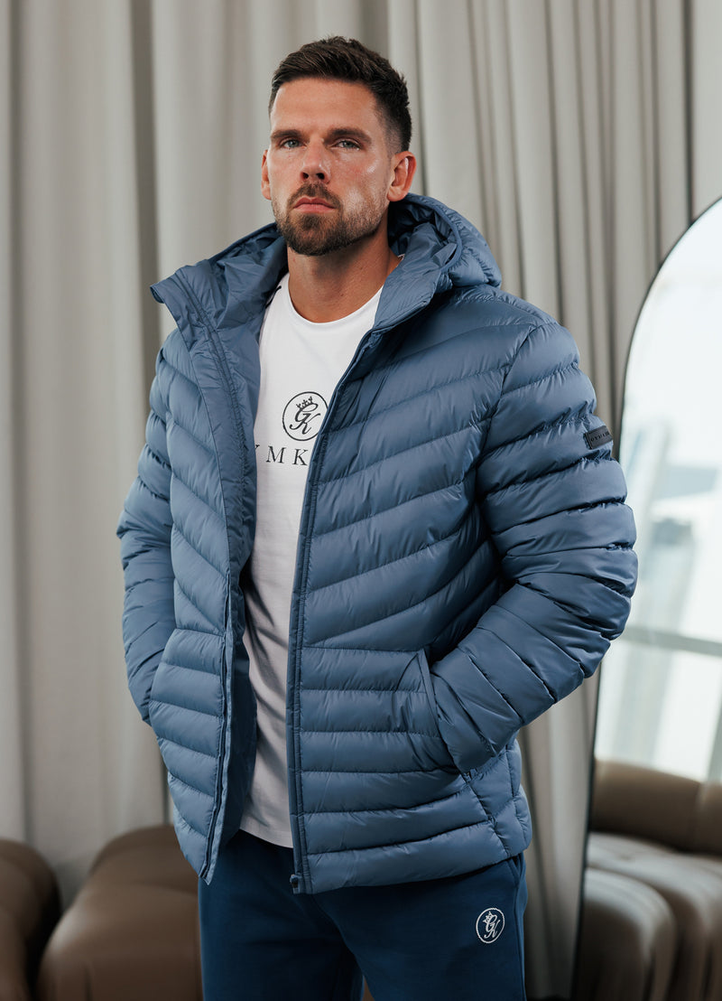 Gym King Endurance Puffer Jacket - Slate Blue