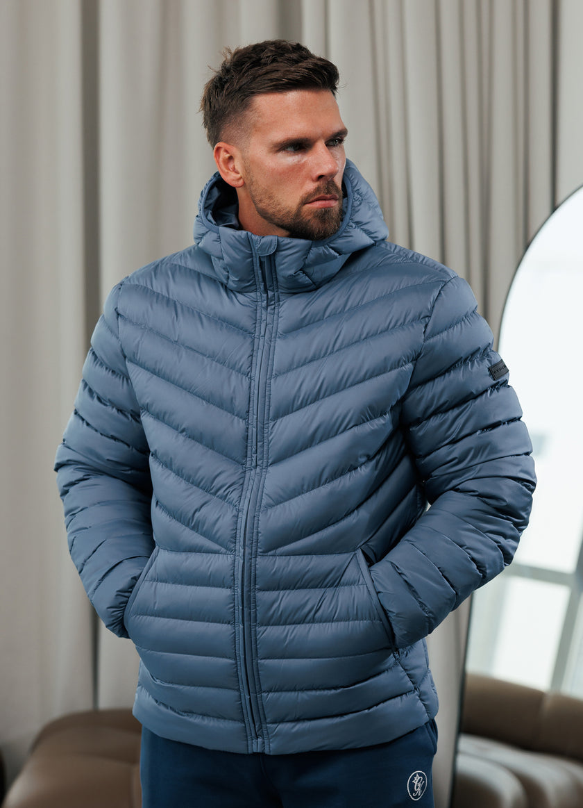 Gym King Endurance Puffer Jacket - Slate Blue