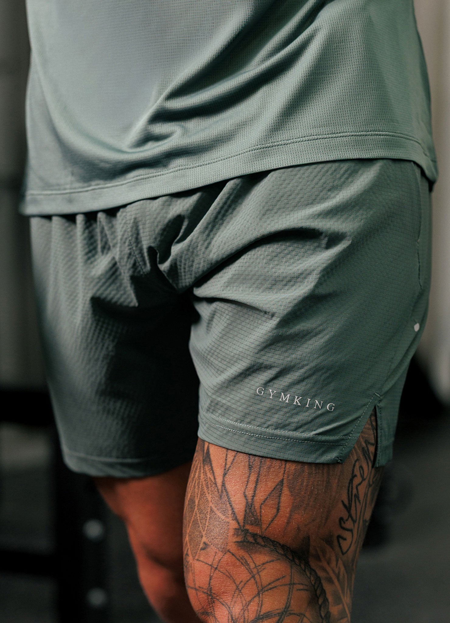 Gym King Energise 5" Short - Army Green