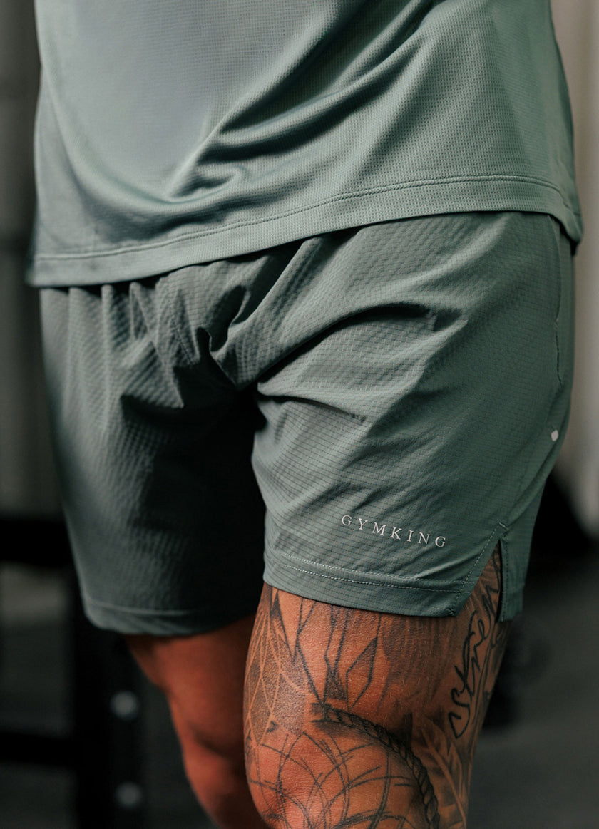 Gym King Energise 5" Short - Army Green