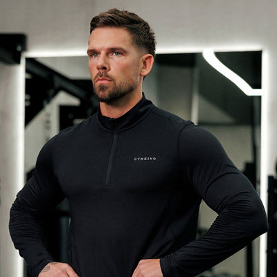 Gym King Energise 1/4 Zip - Black