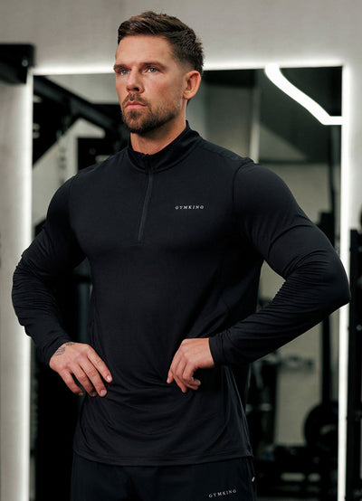 Gym King Energise 1/4 Zip - Black