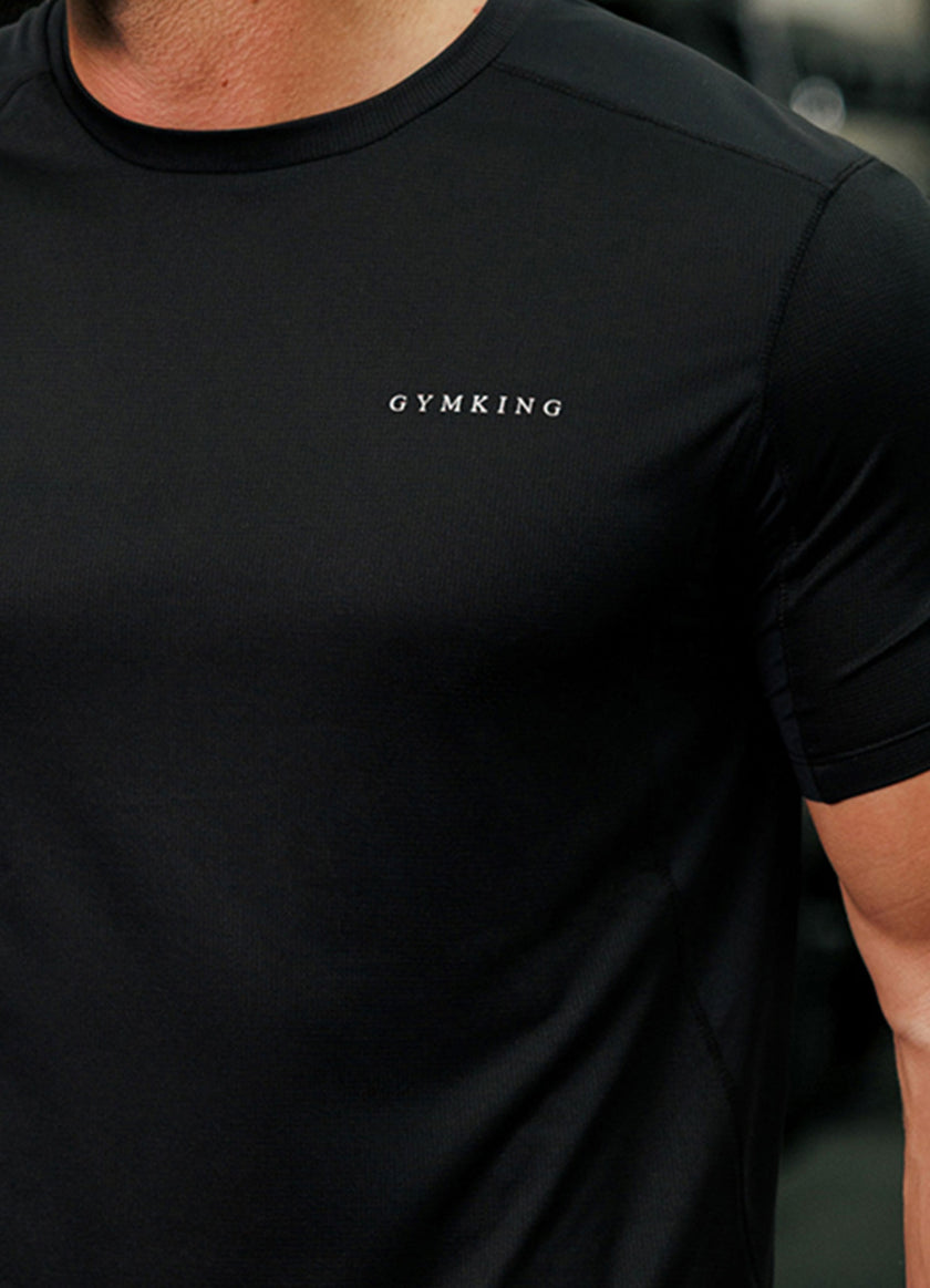 Gym King Energise Tee - Black