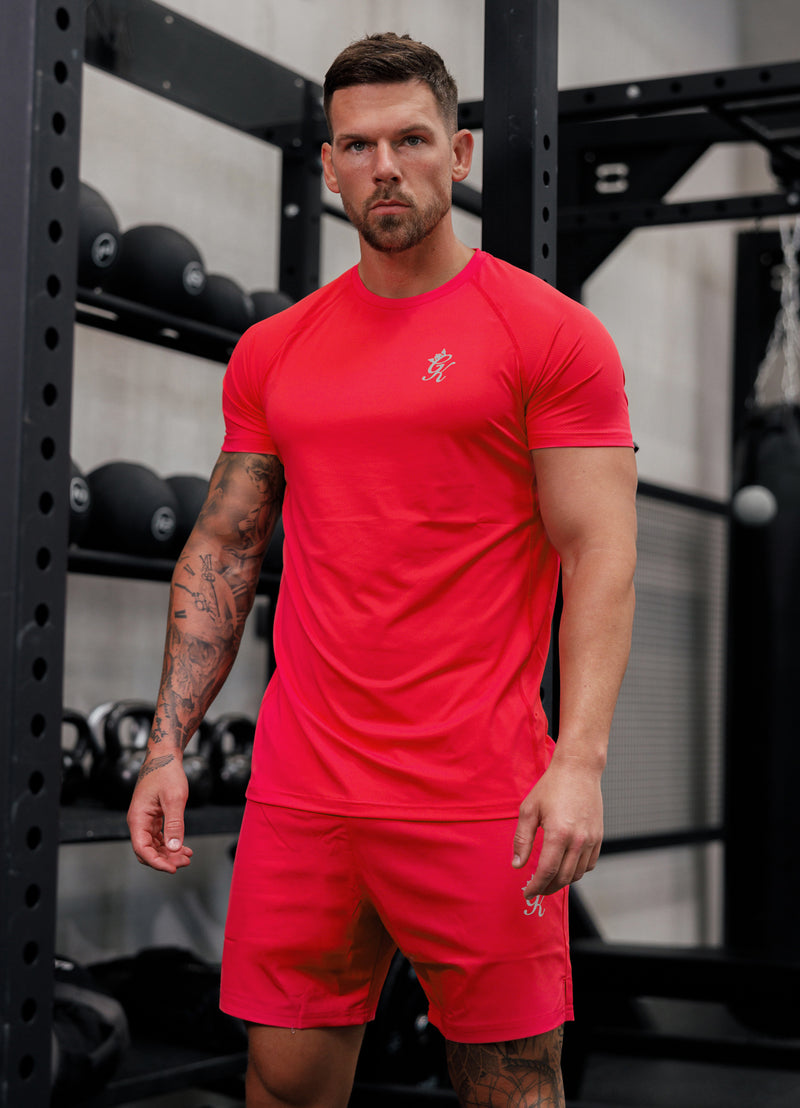 Gym King Energy Tee - Hot Red