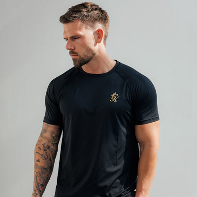Gym King Energy Tee - Black/Gold