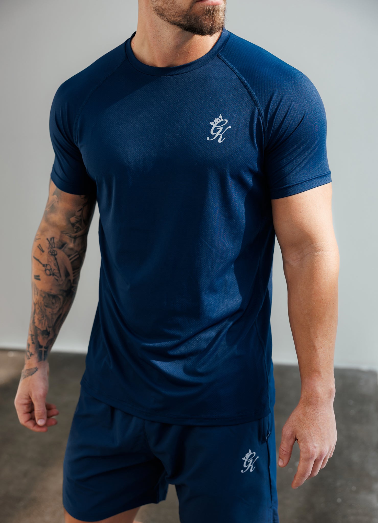 Gym King Energy Tee - Oxford Blue