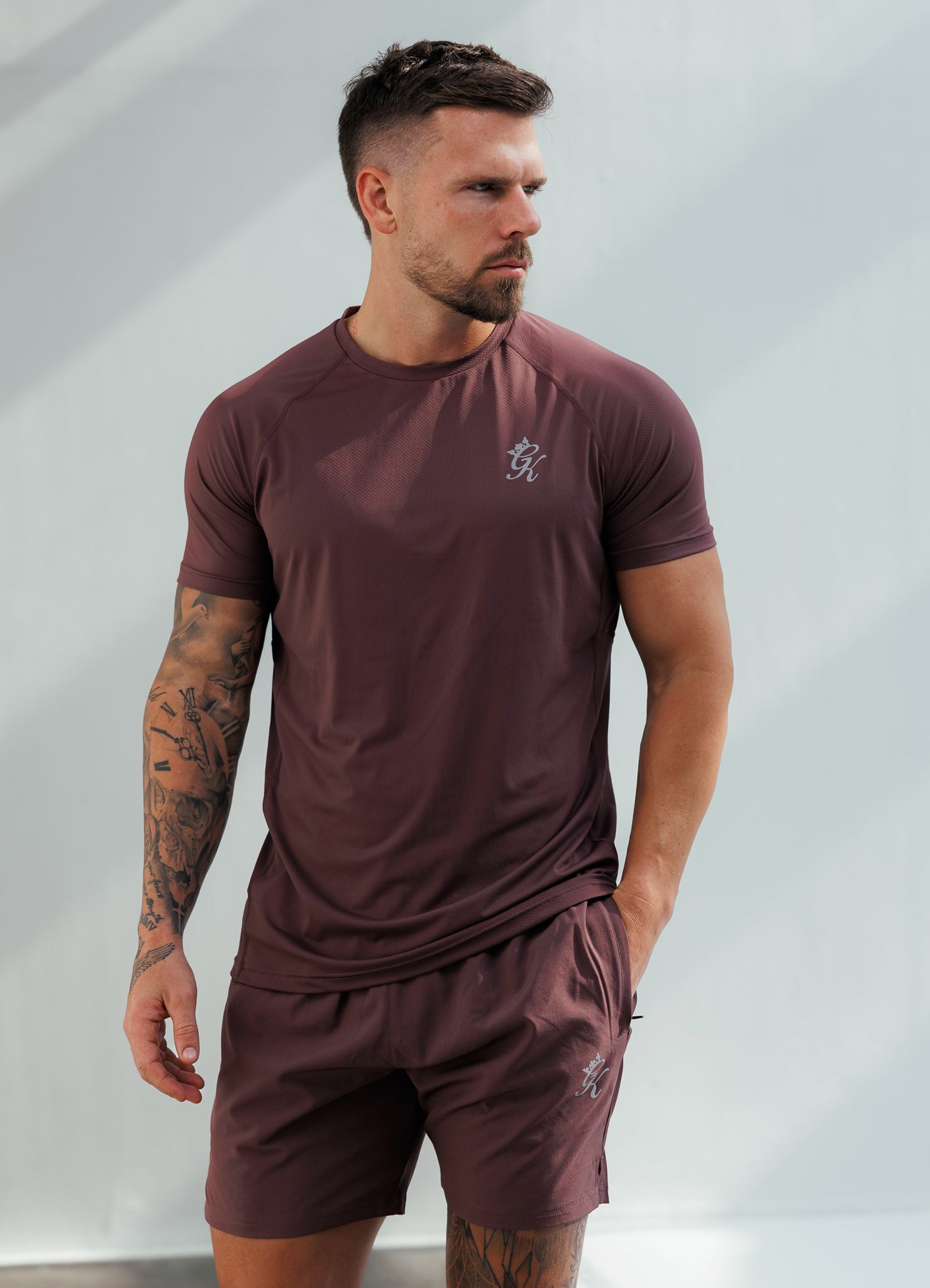 Gym King Energy Tee - Deep Plum