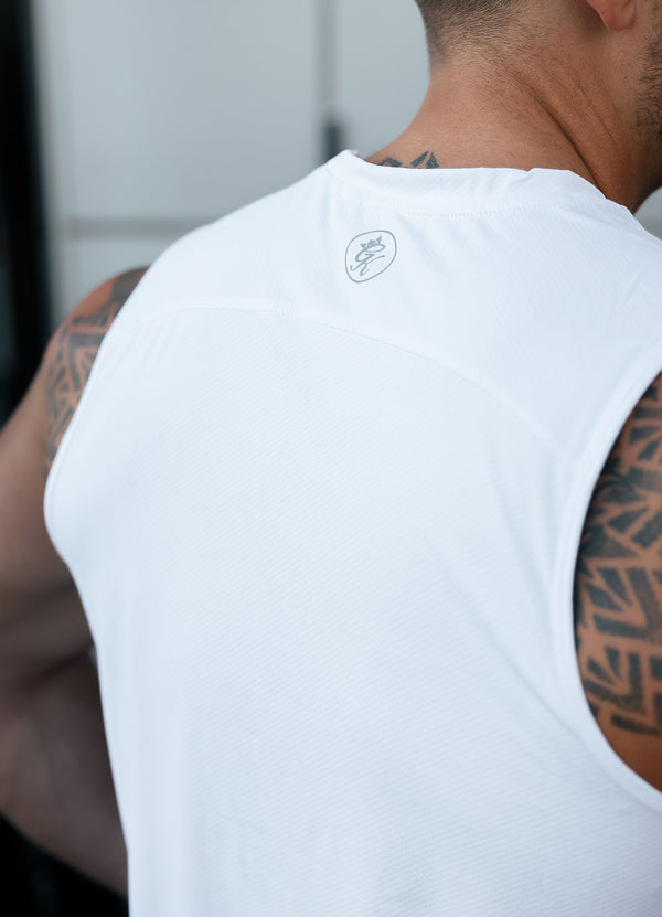 Gym King Energy Vest - White