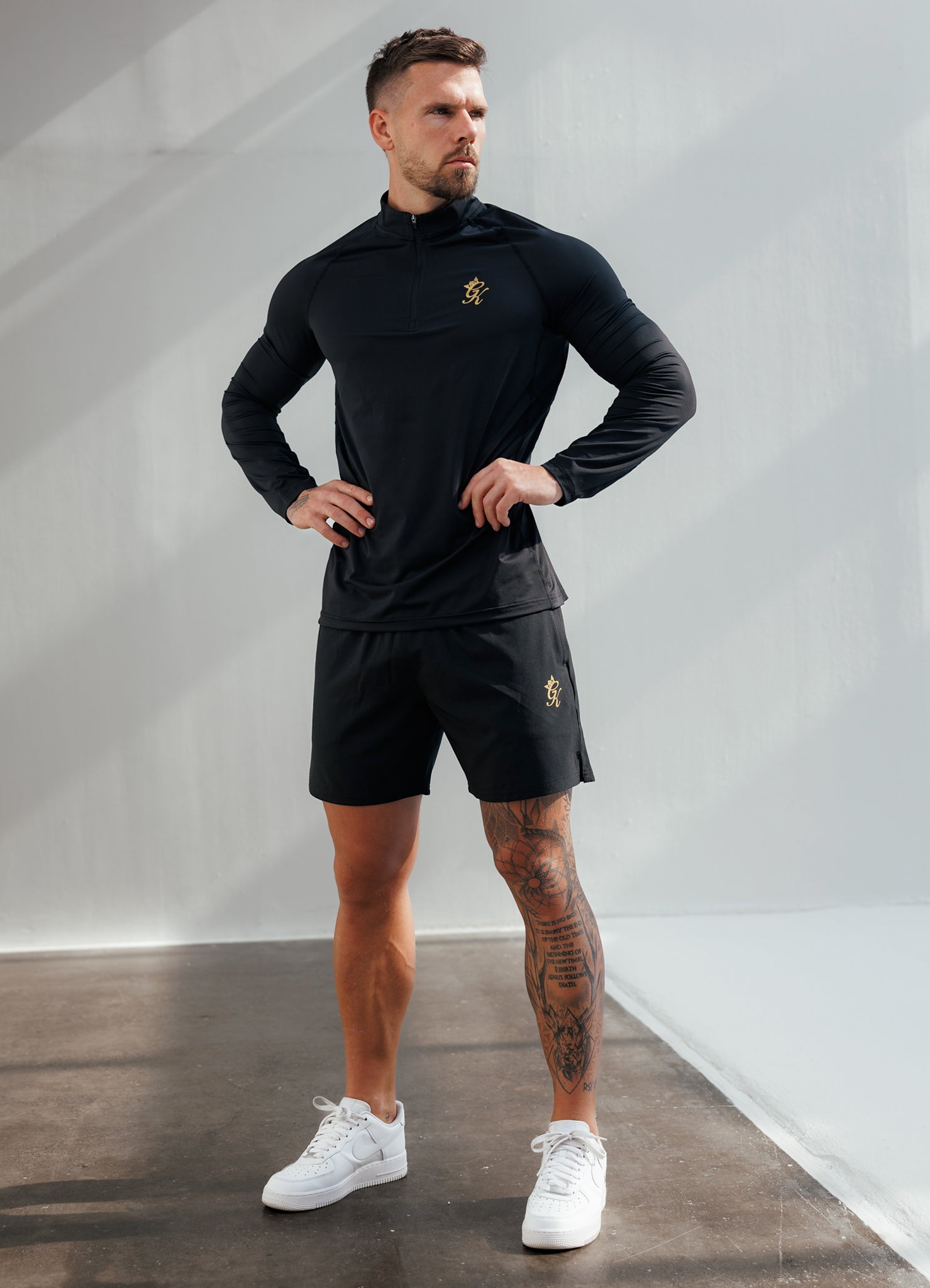 Gym King Energy Short - 6” - Black/Gold