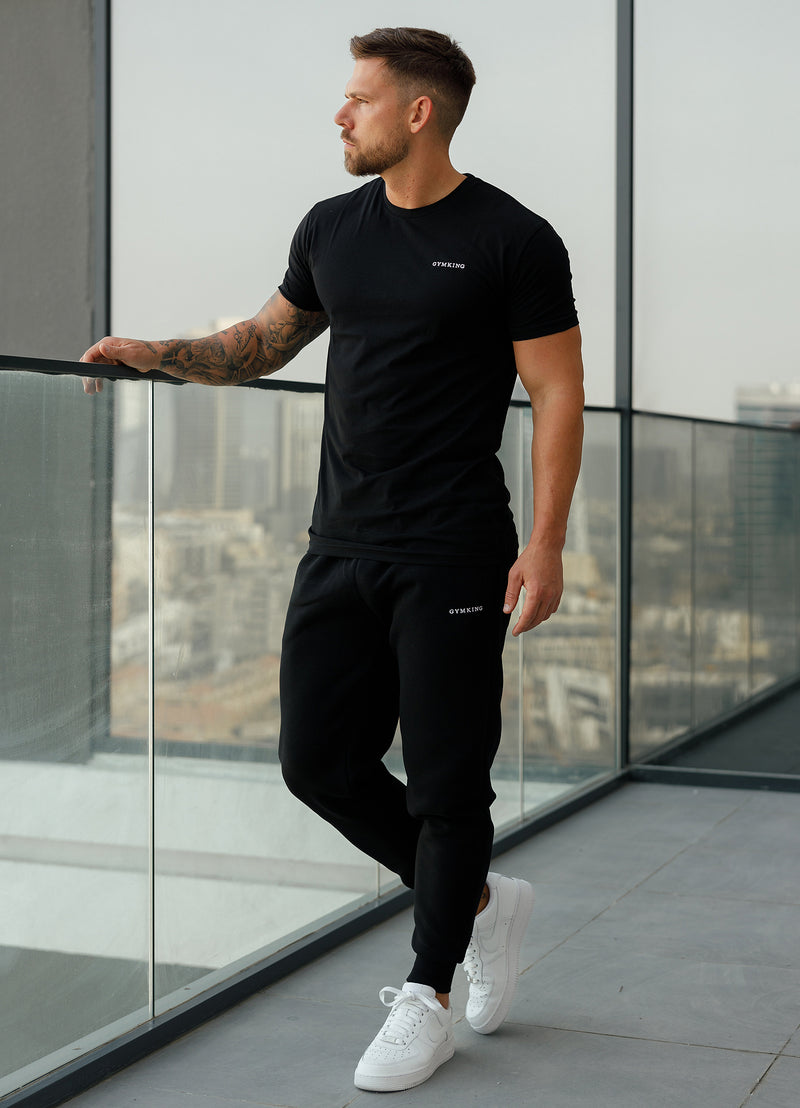 Gym King Linear Fundamental Jogger - Black