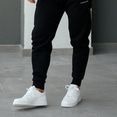 men's black fleece joggers