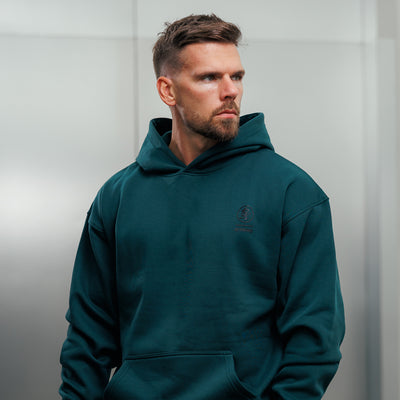 Gym King Aventus Fleece Hoodie - Deep Forest Green