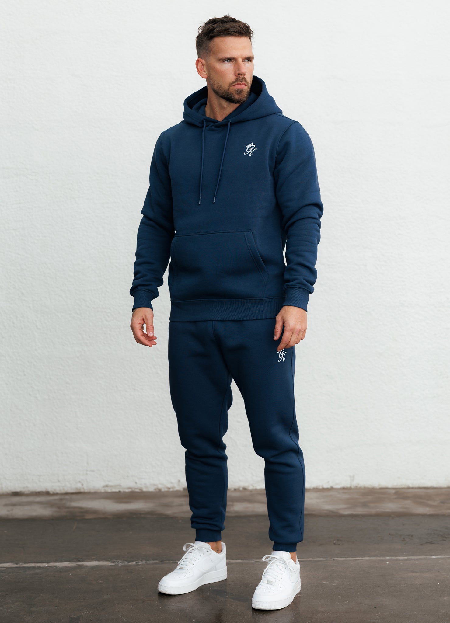 Gym King Fundamental Hood Tracksuit - Rich Blue