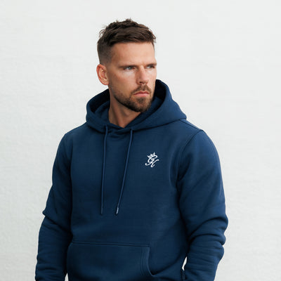 Gym King Fundamental Fleece Hood - Rich Blue