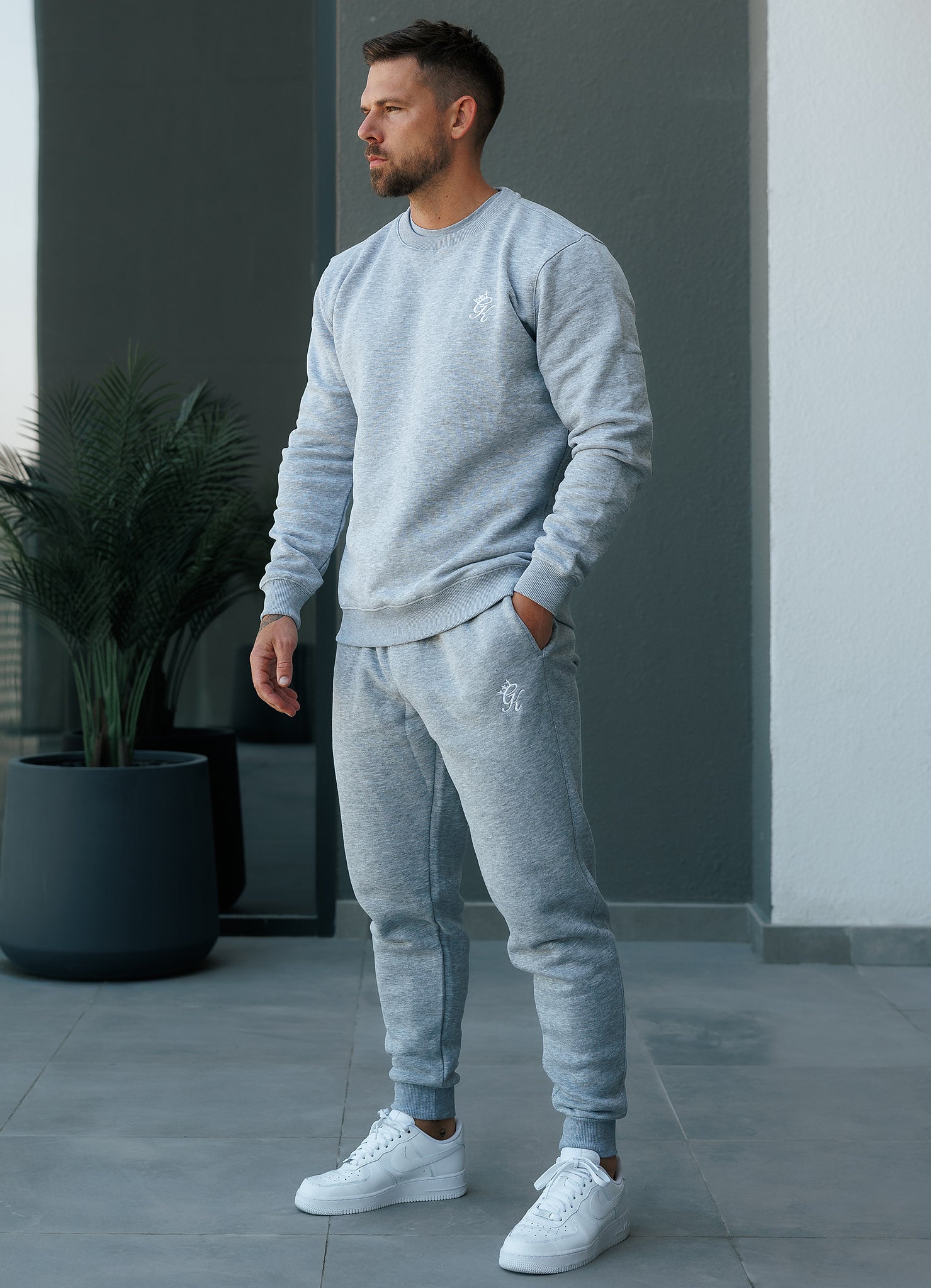 Gk grey joggers sale