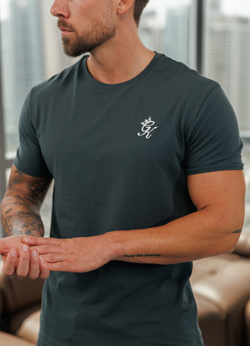 Gym King Fundamental Tee - Green Smoke