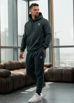 Gym King Fundamental Hood Tracksuit - Green Smoke