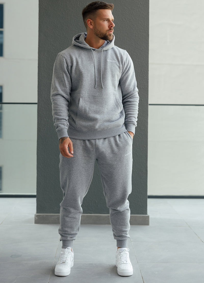 Gym King Linear Fundamental Tracksuit - Grey Marl