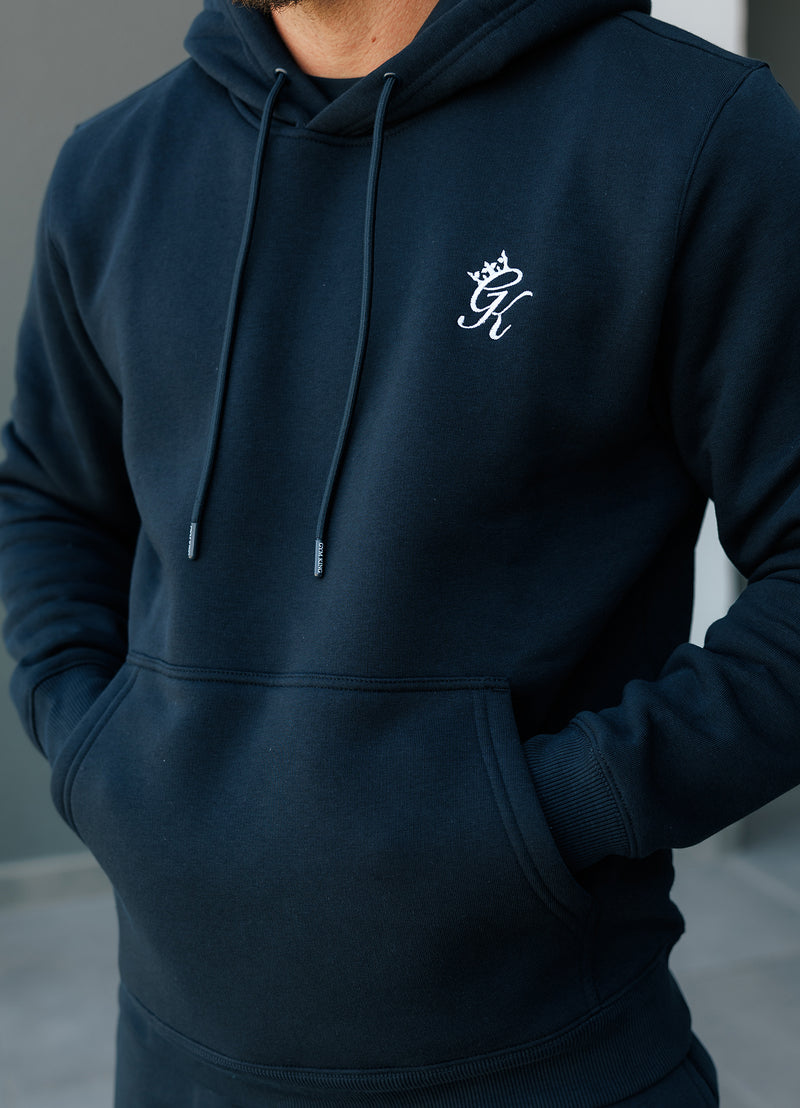 Gym King Fundamental Fleece Hood - Navy