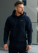 Gym King Fundamental Linear Hood Tracksuit - Navy