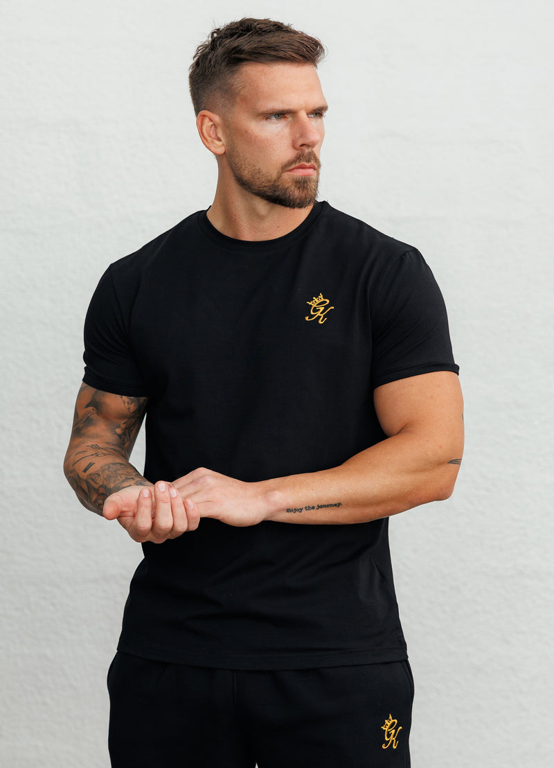 Gym King Fundamental Tee - Black/Gold