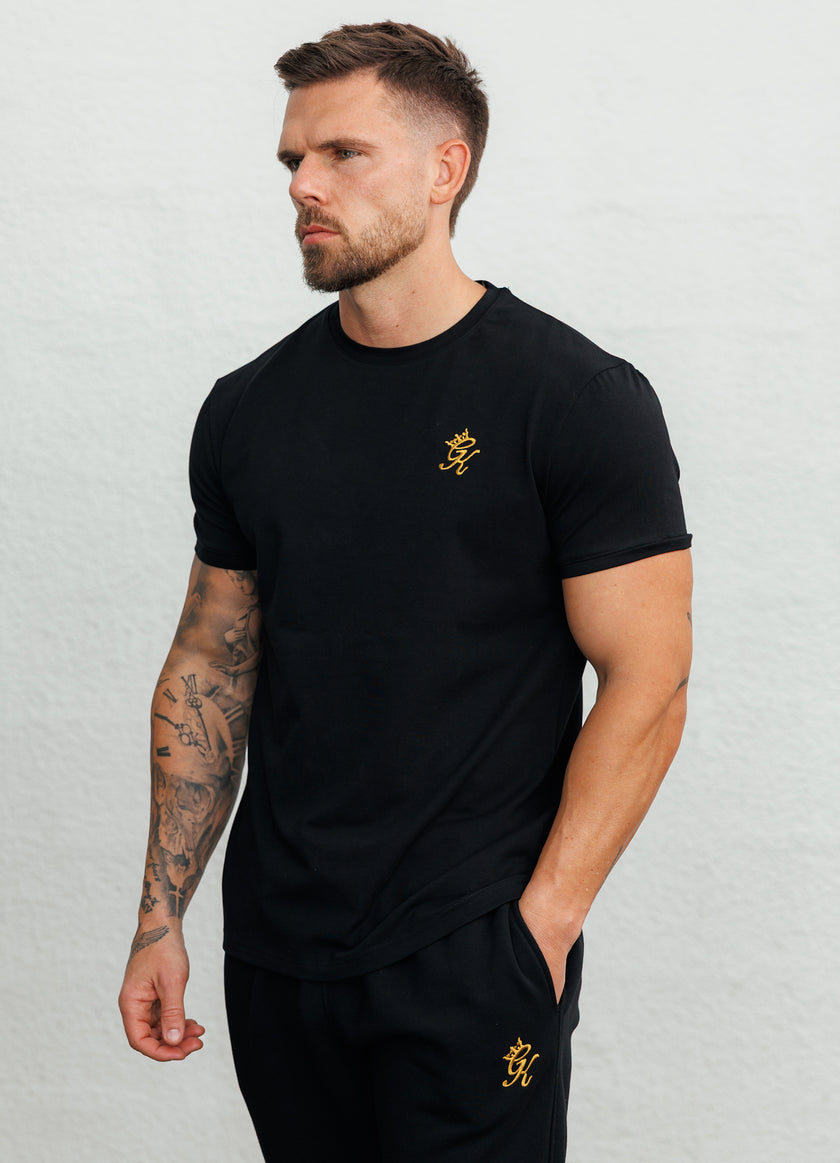 Gym King Fundamental Tee - Black/Gold