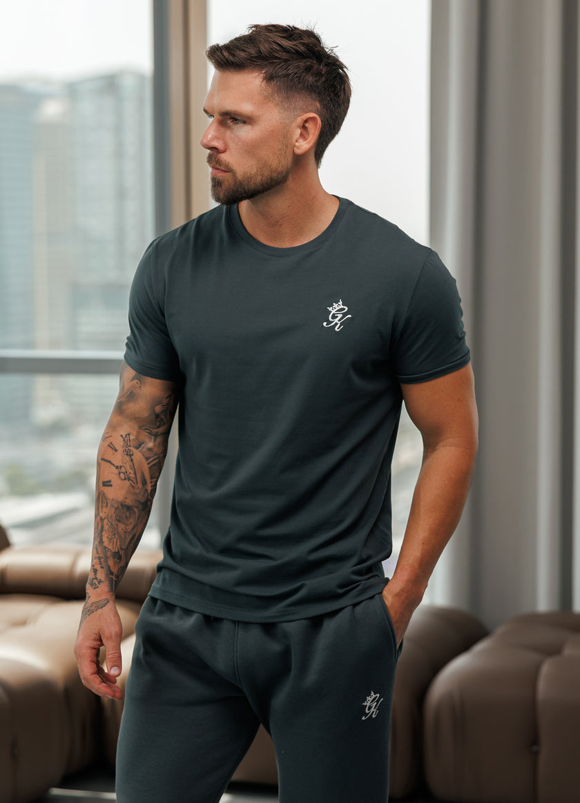 Gym King Fundamental Tee - Green Smoke