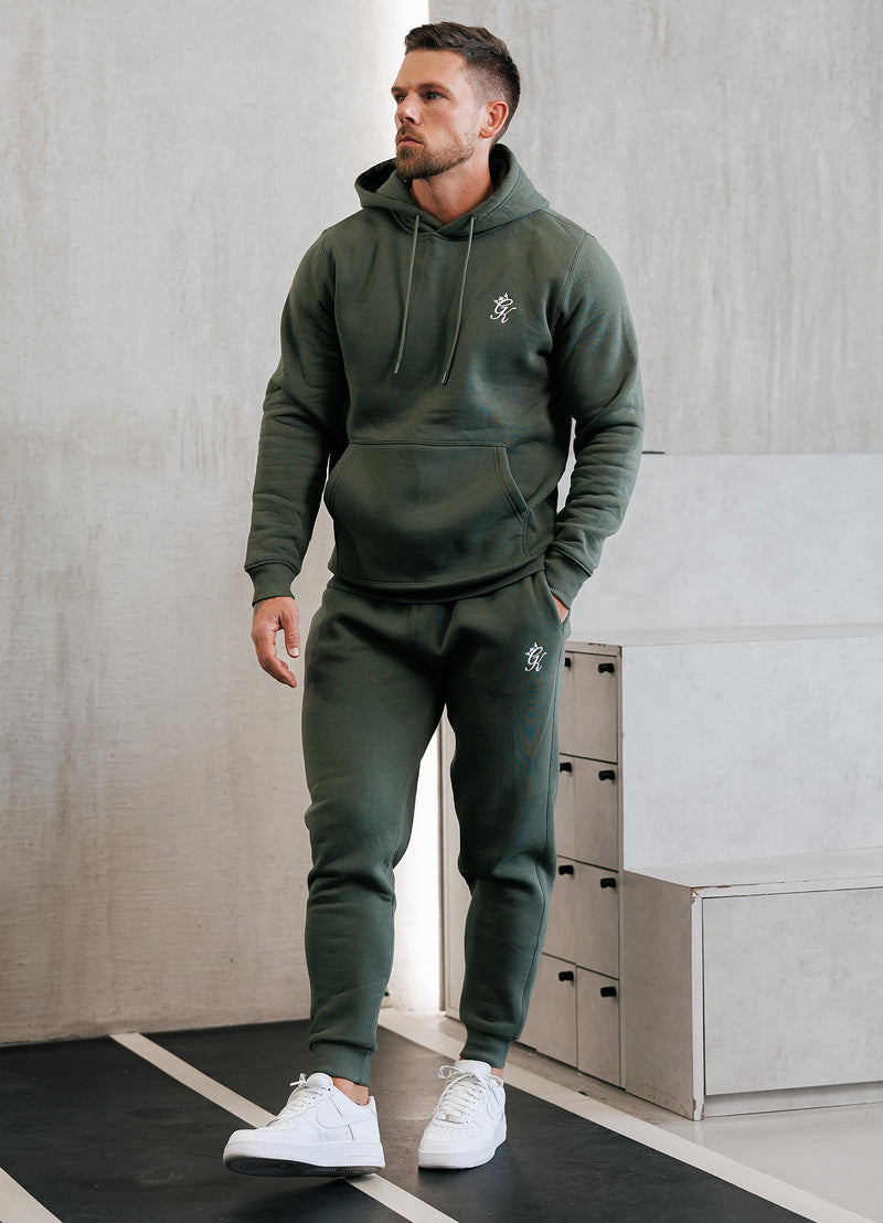 Gym King Fundamental Fleece Hood - Deep Olive